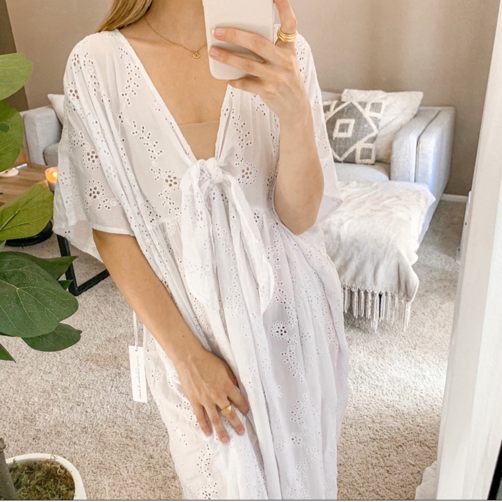 NWT Young Fabulous & Broke Eyelet Cover Up Dress - Picture 3 of 5